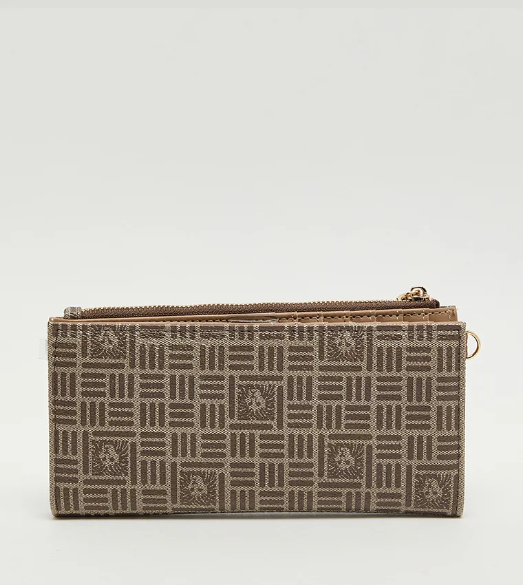 ANNE KLEIN  Anne Klein Patterned Zippered Bi-fold Wallet for Women | Best Price UAE